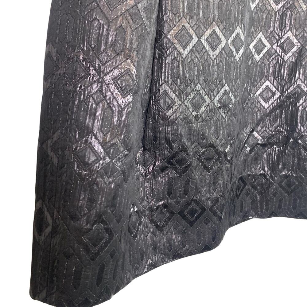 Tory Burch Womens Siri Short Whimsigoth Witchy Shiny Pleated Black Skirt sz 6 - Picture 12 of 16